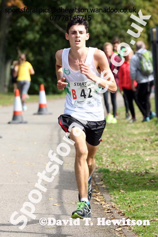 Boys under-15s, Northern Road Relays, Blackpool. Photo: David T. Hewitson/Sports for All Pics
